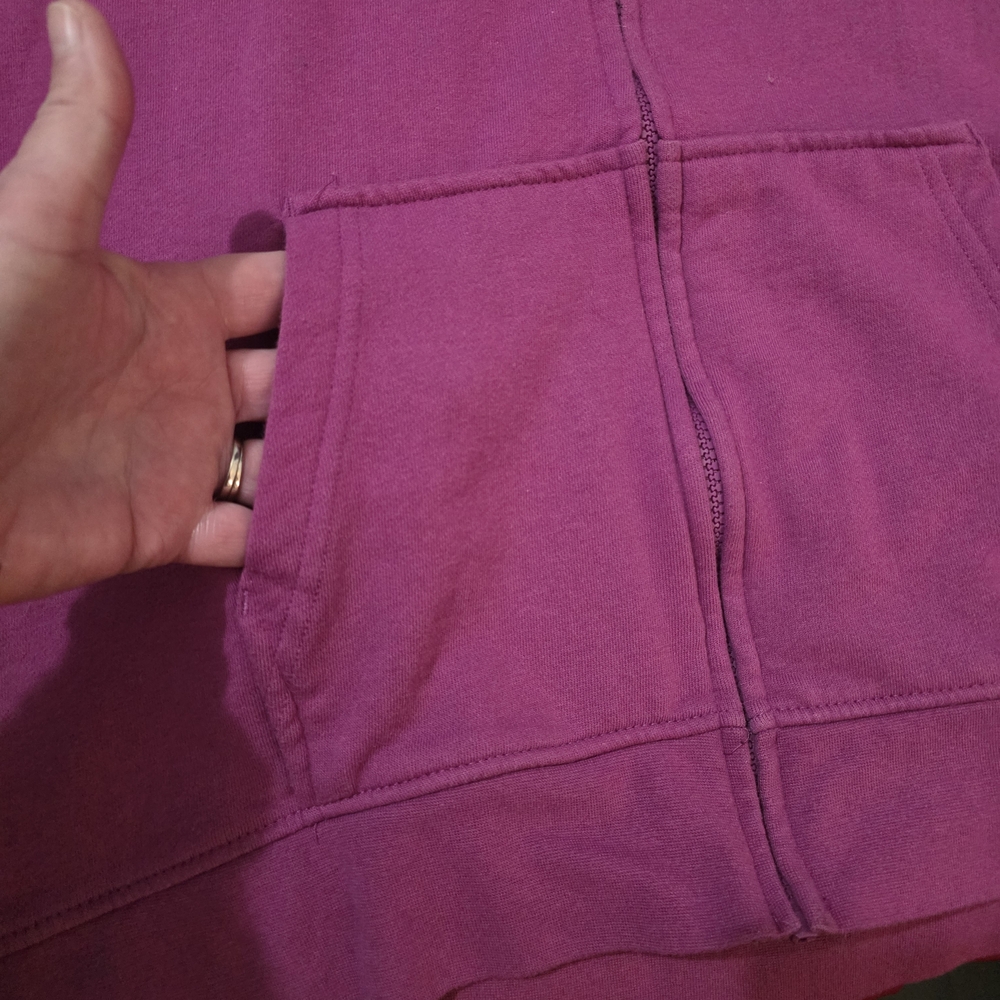 John Deere Purple Zip-Up with Green Logo - Picture 3 of 9